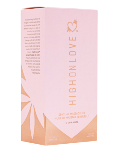 ACEITE DE MASAJE HIGH ON LOVE LITCHI MARTINI 120ML