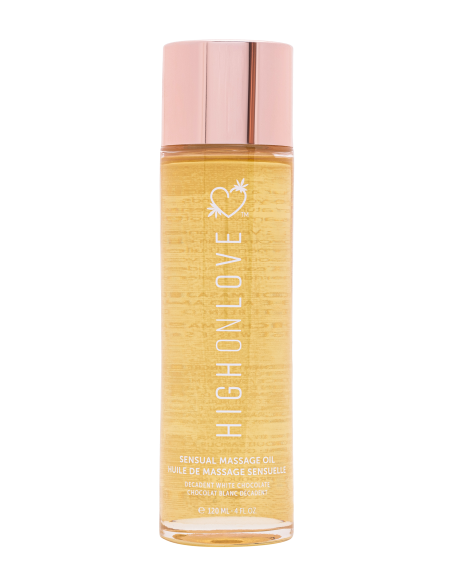 ACEITE DE MASAJE HIGH ON LOVE CHOCOLATE BLANCO DECADENTE 120ML