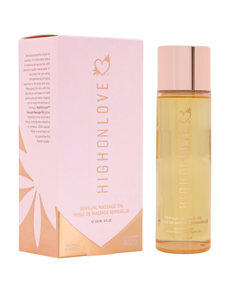 ACEITE DE MASAJE HIGH ON LOVE TROPICAL SUNSET 120ML