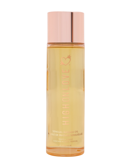 HIGH ON LOVE MASSAGE OIL TROPICAL SUNSET 120ML
