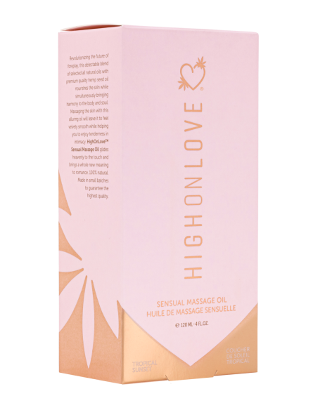 ACEITE DE MASAJE HIGH ON LOVE TROPICAL SUNSET 120ML