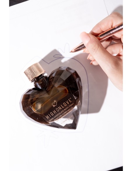 PINTURA CORPORAL HIGH ON LOVE CHOCOLATE NEGRO 100ML