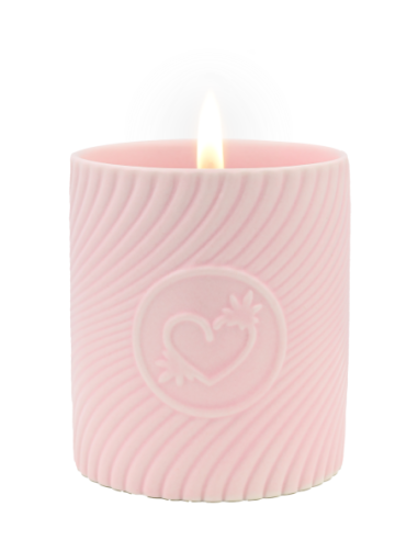 HIGH ON LOVE PINK MASSAGE CANDLE STRAWBERRIES...