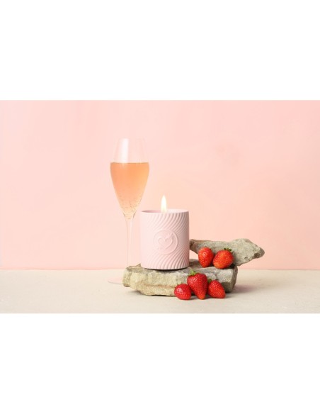 VELA DE MASAJE HIGH ON LOVE PINK FRESAS Y CHAMPAGNE 220ML