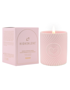 VELA DE MASAJE ROSA HIGH ON LOVE LITCHI MARTINI 220ML