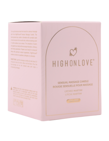 HIGH ON LOVE PINK MASSAGE CANDLE LITCHI MARTINI...