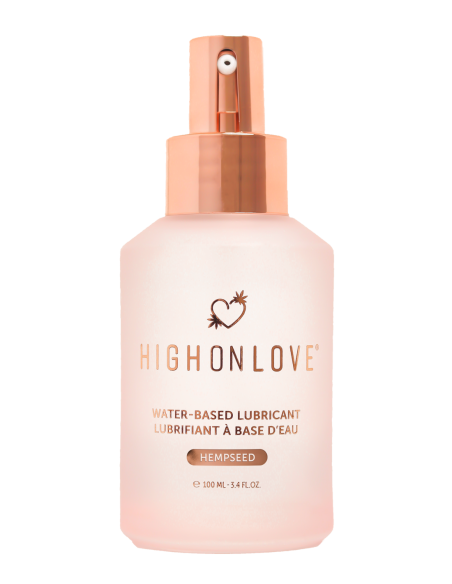HIGH ON LOVE LUBRICANTE A BASE DE AGUA SEMILLAS DE CÁÑAMO 120ML