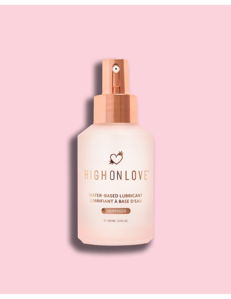 HIGH ON LOVE LUBRICANTE A BASE DE AGUA SEMILLAS DE CÁÑAMO 120ML