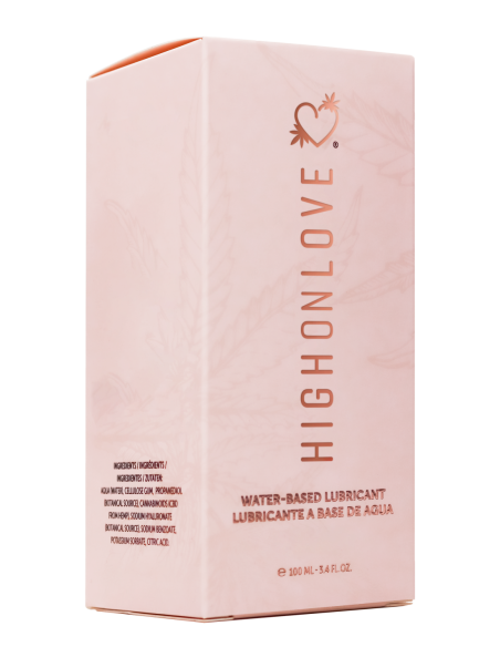 HIGH ON LOVE LUBRICANTE A BASE DE AGUA SEMILLAS DE CÁÑAMO 120ML