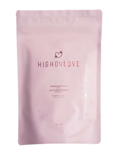 HIGH ON LOVE REFILL FOR SENSUAL BATH SALTS 500G