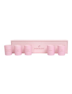 HIGH ON LOVE MINI VELAS DE MASAJE SENSUAL COLECCIÓN 5 X 35G