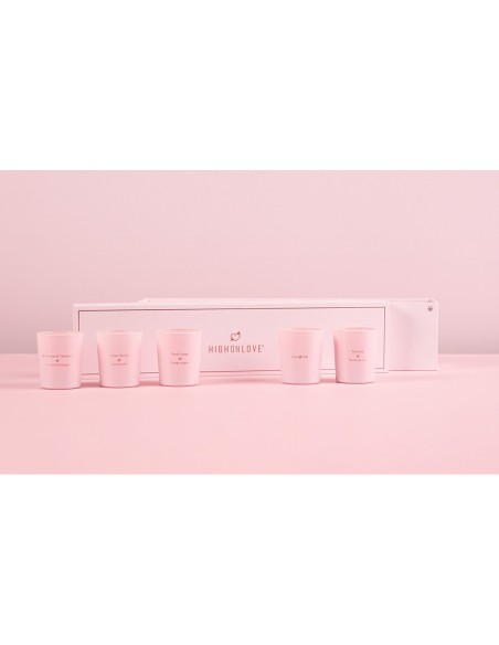 HIGH ON LOVE MINI SENSUAL MASSAGE CANDLES COLLECTION 5 X 35G