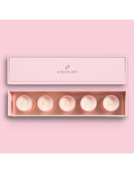 HIGH ON LOVE MINI SENSUAL MASSAGE CANDLES COLLECTION 5 X 35G