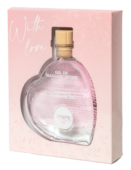 EXSENS WITH LOVE - GEL DE MASAJE AROMA DE ALGODÓN DE AZÚCAR 50ML