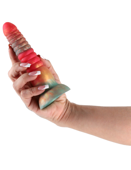 COLOURS STACKED 6 INCH DILDO RED/GOLD