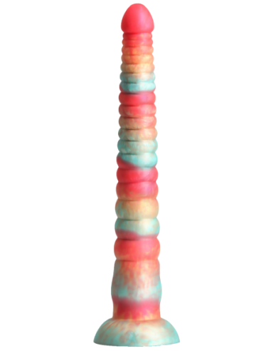 COLOURS STACKED 12 INCH DILDO RED/GOLD