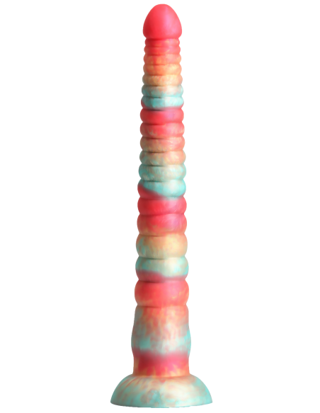 COLOURS STACKED 12 INCH DILDO RED/GOLD
