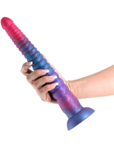 COLOURS STACKED 12 INCH DILDO PINK/BLUE 2