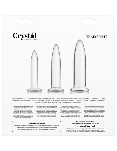 KIT DE ENTRENADOR DE CRISTAL DE 3 PIEZAS TRANSPARENTE