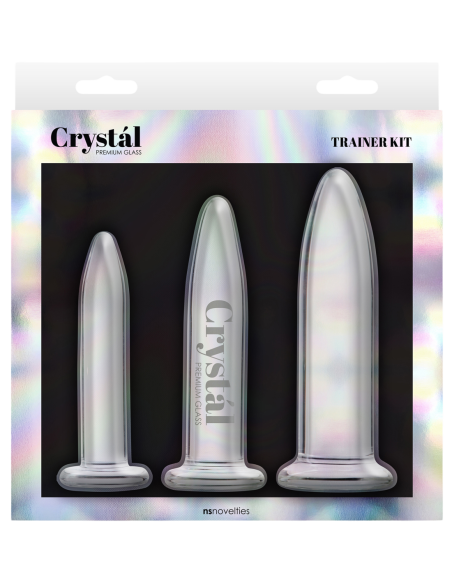 KIT DE ENTRENADOR DE CRISTAL DE 3 PIEZAS TRANSPARENTE