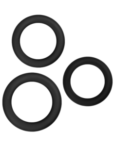 RENEGADE 3 ANILLOS DELGADOS NEGROS