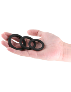 RENEGADE 3PC SLIM RINGS BLACK 2