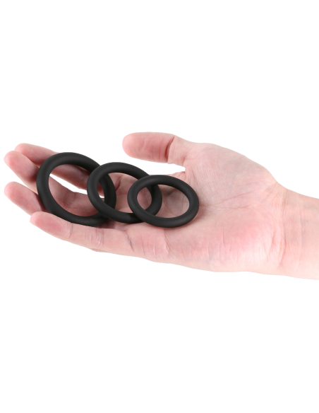 RENEGADE 3 ANILLOS DELGADOS NEGROS