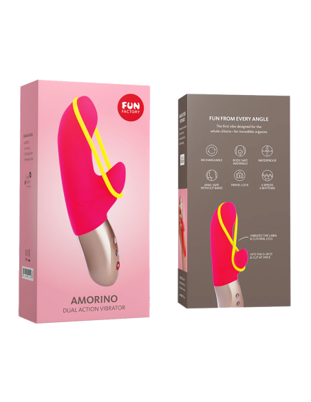 FUN FACTORY ROSA AMORINO Y AMARILLO NEÓN