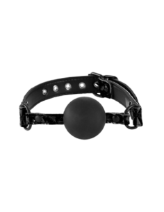 MORDAZA, SILICONA, SUAVE SINFUL NEGRO 2