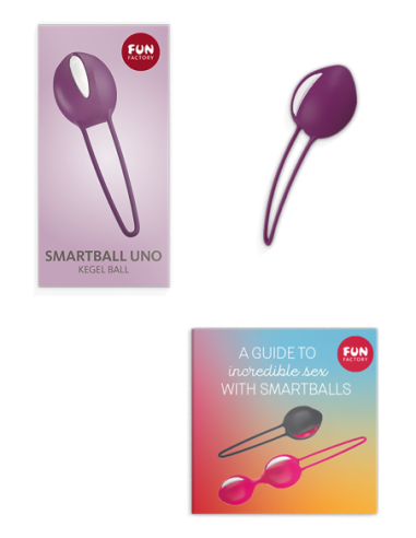 FUN FACTORY SMARTBALL UNO WHITE&GRAPE