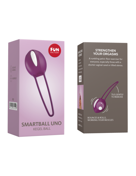 FUN FACTORY SMARTBALL UNO WHITE&GRAPE