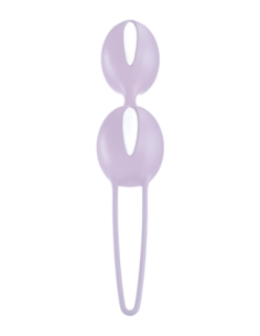 FUN FACTORY SMARTBALLS DUO WHITE&PASTEL LILAC 2