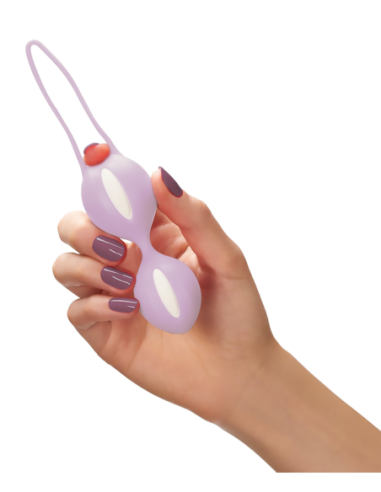 FUN FACTORY SMARTBALLS DUO WHITE&PASTEL LILAC