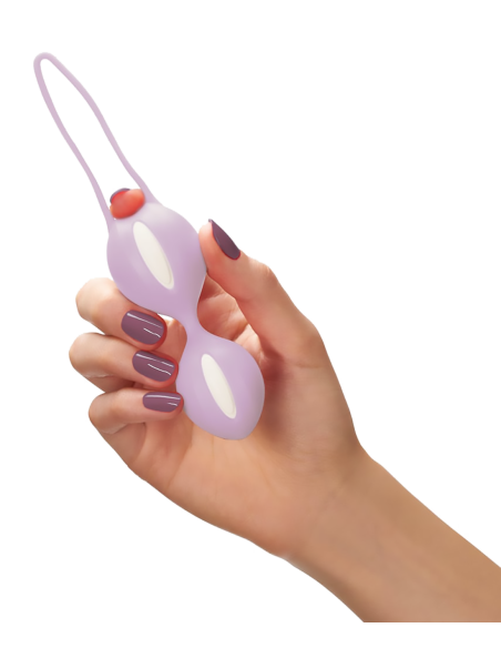 FUN FACTORY SMARTBALLS DUO WHITE&PASTEL LILAC