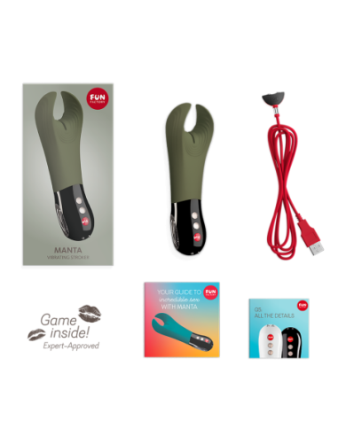 FUN FACTORY MANTA MOSS GREEN&BLACK