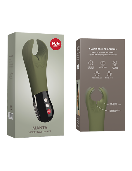 FUN FACTORY MANTA MUSGO VERDE&NEGRO