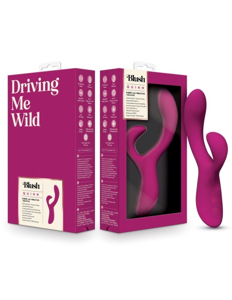 BLUSH QUINN RABBIT VIBRATOR BURGUNDY