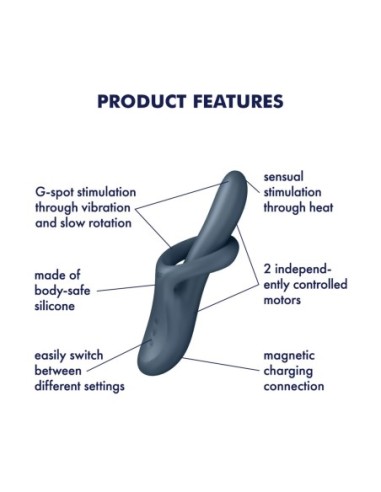 SATISFYER HEAT FLEX 4 GREY