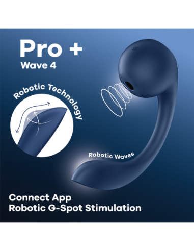 SATISFYER PRO+ WAVE 4 CONNECT APP DARK BLUE