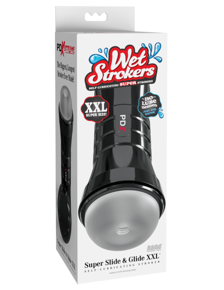 PDX EXTREME WET STROKER SUPER SLIDE AND GLIDE XXL FROSTED