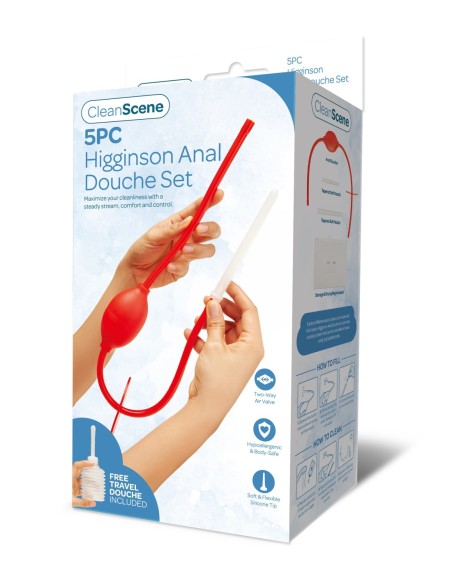 CLEANSCENE SET DE DUCHA ANAL HIGGINSON 5 PIEZAS