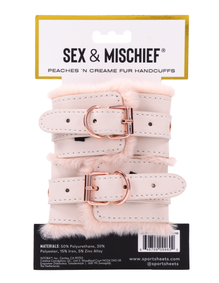 PEACHES ‘N CREAME FUR HANDCUFFS