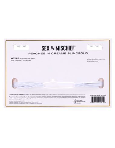 VENDA PARA LOS OJOS DE MELOCOTONES Y CREMA