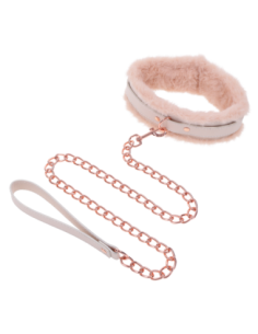 PEACHES ‘N CREAME FUR COLLAR & LEASH 2