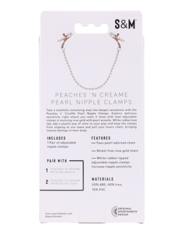PINZAS PARA PEZONES PEACHES 'N CREAME PEARL