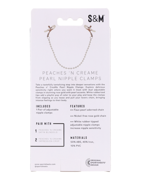 PINZAS PARA PEZONES PEACHES 'N CREAME PEARL
