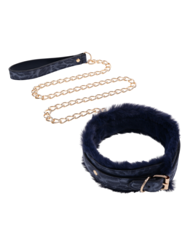 SPORTSHEETS COLLAR Y CORREA DE PIEL DE PUMA