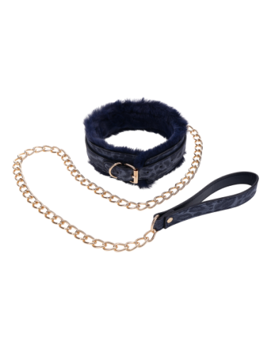 SPORTSHEETS COLLAR Y CORREA DE PIEL DE PUMA