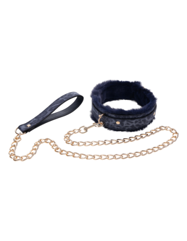 SPORTSHEETS COLLAR Y CORREA DE PIEL DE PUMA