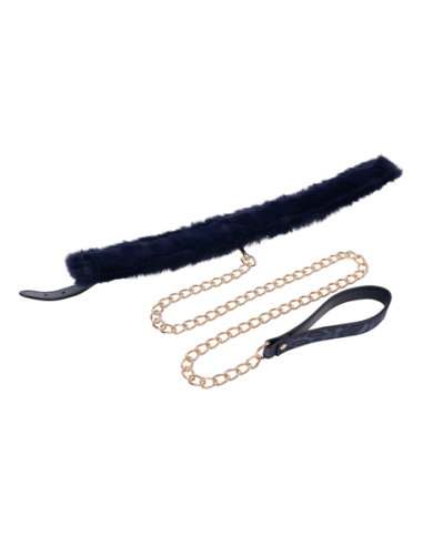 SPORTSHEETS COLLAR Y CORREA DE PIEL DE PUMA